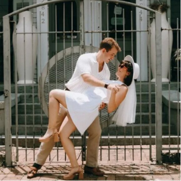 Wedding Hat with Veil - Picture 5 of 7